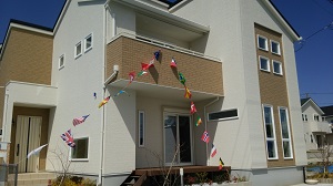 フレスコタウンちはら台にあるモデルハウス外観