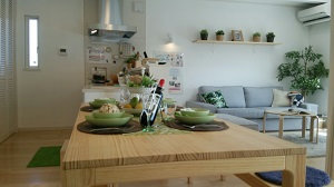 フレスコの分譲住宅　リビング